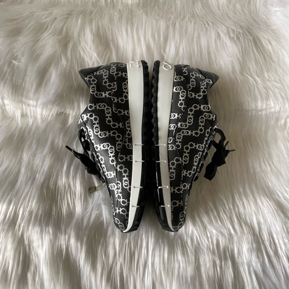Jimmy Choo Black & Silver Leather Monza Sneakers 👟👟🌷 - Picture 4 of 6